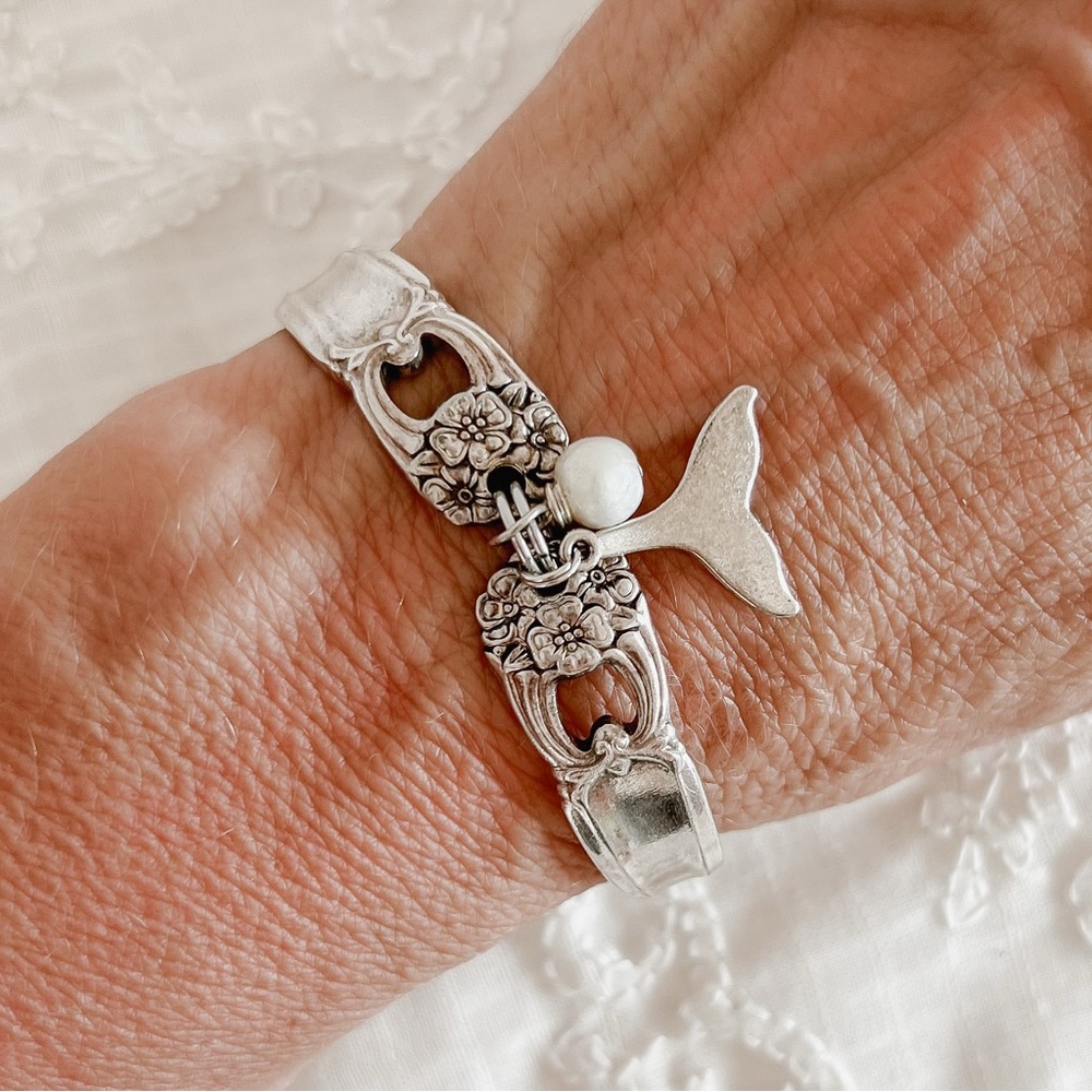 Vintage Bracelet Mermaid Tale Stainless Steel Bohemian Jewelry One Of A Kind